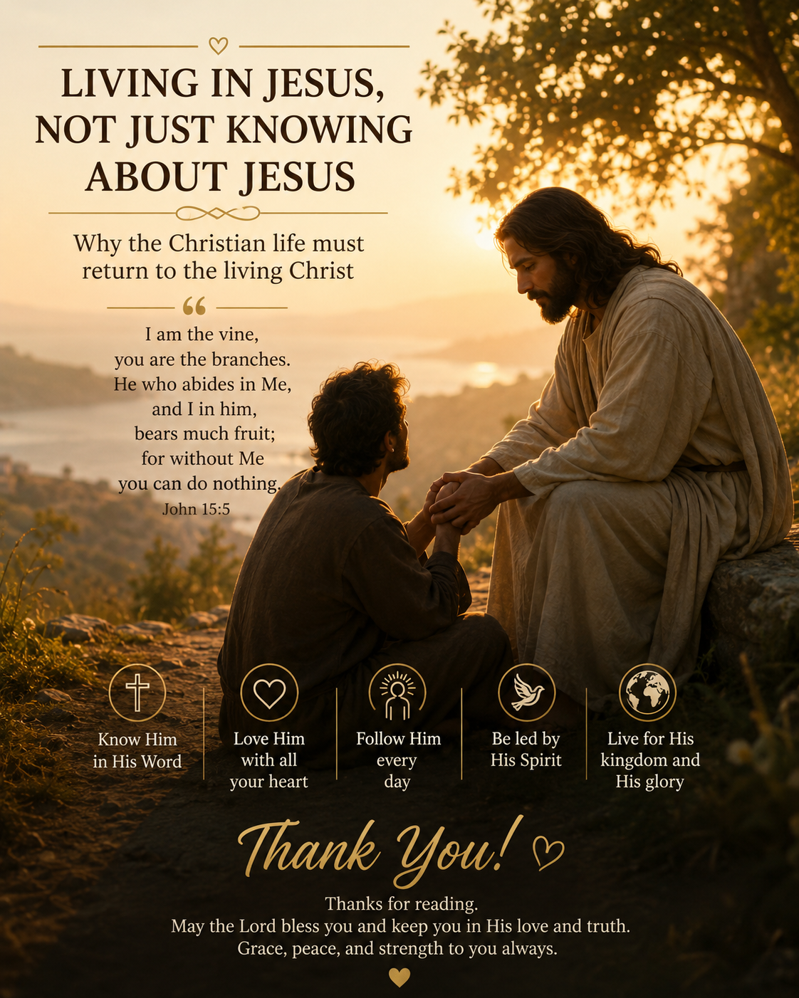 Living in Jesus, Not Just Knowing About Jesus